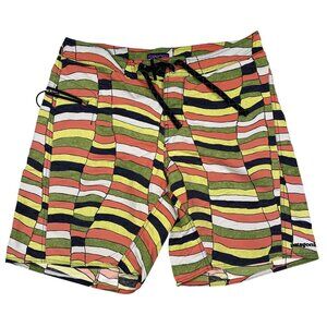 PATAGONIA Board Shorts mens 34 Multicolored Tie Closure
